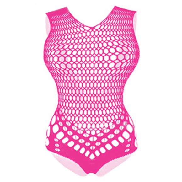 Beautiful Teddy with BIG Fishnet. Assorted colours. One size fits most S - XXL - Picture 3 of 5